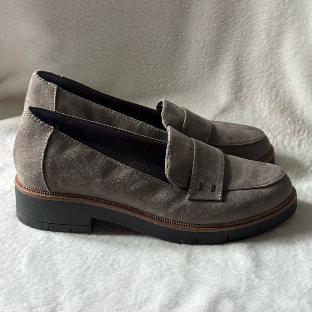 Dr. Scholl's Gray Women's Loafers Size 7M Slip On Career Office